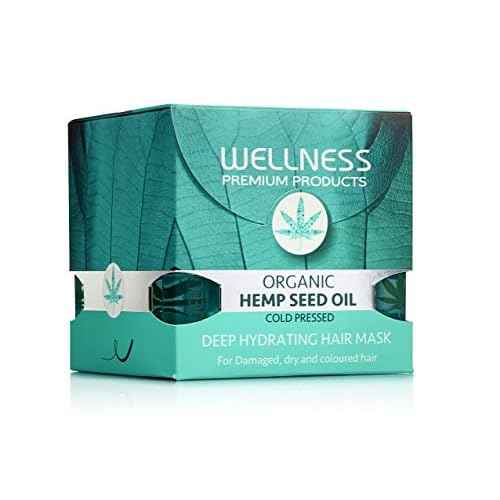 Wellness Premium Products Organic Hemp Seed Oil Deep Hydrating Hair Mask Unisex Mask I0095757 16.91 Fl Oz (Pack of 1)