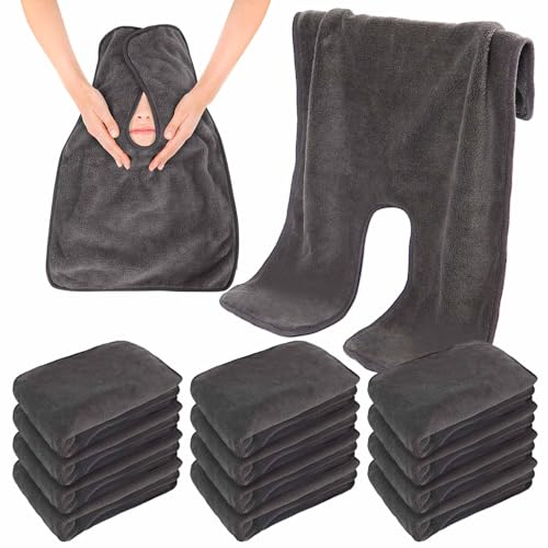 12 Pack Soft, Thick Spa Towels - Microfiber Facial Towels for Professional Estheticians