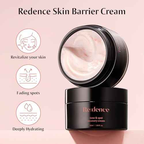 [Redence] 5% Niacinamide & Triple Hyaluronic Acid Skin Barrier Moisturizer Cream for Even Tone, Deep Hydration & Sensitive Skin Care, 1.69 fl oz