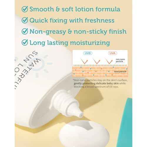 GOONGBE Sun Lotion SPF 40 & Moisture Sun Cushion SPF 50-100% Zinc Oxide Mineral Sunscreen - Vegan Reef-Safe for Babies Kids Adults - Korean Skincare, 2.82oz & Cushion 0.81oz