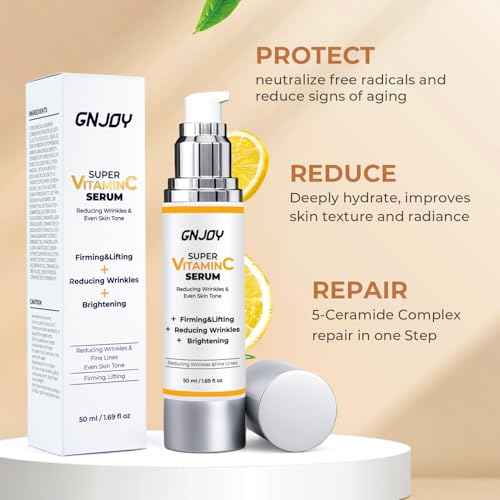 Vitamin C Serum for Face | 84% Super C Serum for Women Over 70, with Vitamin C Hyaluronic Acid Caffeine for Mature Skin All-In-One Hydrate, Repair, Firm, Lift, Smooth Fine Lines - 50ml