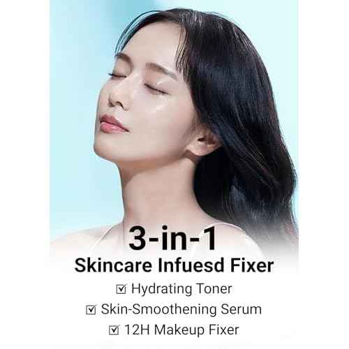 JUNG SAEM MOOL Essential Mool Micro Fitting Face Mist 4.06 Fl Oz, Ultra-Fine Hydrating Makeup Setting Spray with Thermal Spring Water, Long-Lasting Fixing Power Dewy Glow Primer, Korean Face Mist