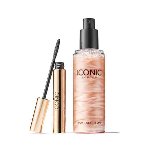 ICONIC LONDON Makeup Set for Natural Glow and Radiant Highlight, Perfect for Stocking Stuffers, Travel-Friendly, Cruelty-Free, Vegan Makeup
