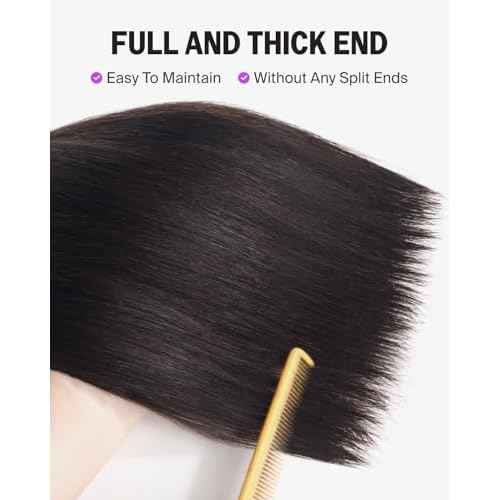 15A Human Hair Bundles Straight Bundles Human Hair 100% Raw Vietnamese Bundle Natural Black Color Long Service Life 18 Inch