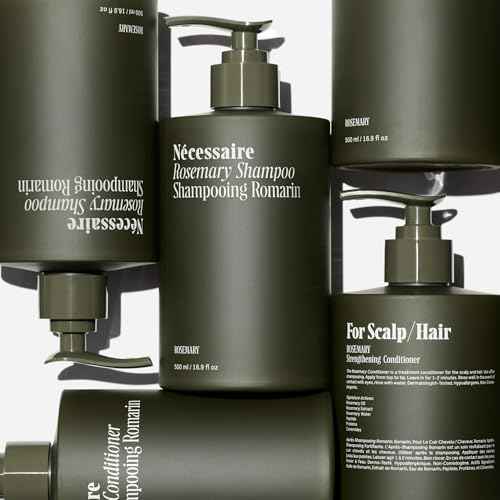 N?cessaire Rosemary Hair Duo - Shampoo and Conditioner Set for Women + Men. Rosemary Oil + Proteins For Stronger Hair. 500 ml / 16.9 fl oz