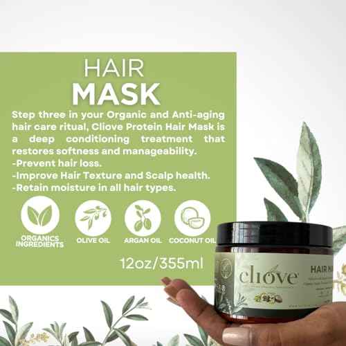 Deep Conditioning Treatment Mask - Hair Mask Conditioner for Damaged Dry Hair, Deep Conditioner for Curly Hair, 12oz