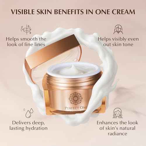 PERFECT ONE Firming Face Cream ? Anti-Aging Collagen Moisturizer with Hyaluronic Acid, Niacinamide, and Squalane for firmer, brighter hydrated skin ? All-in-One Skin Tightening Facial & Eye Cream, 50g