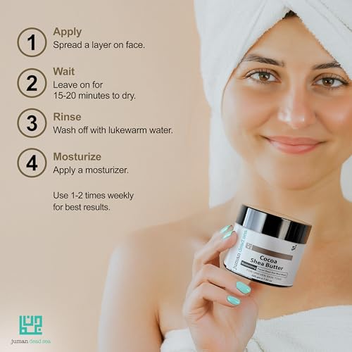 JUMAN Dead Sea Minerals Facial Care Set | For All Skin Types | Mask Set with Essential Oils & Plant Extracts | Nourishes, Protects & Restores | SLS & Paraben Free | Vegan | Pack of 3