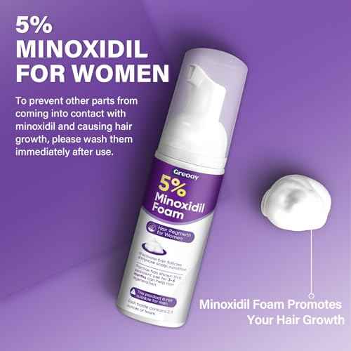 5% Minoxidil Foam for Women Hair Growth Foam Suitable for Hair Thinning Receding Hairline and Hair Loss to Hair Regrowth Get Thicker Fuller Hair 1 Bottles 2.11 Ounces Each