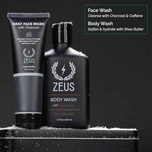 ZEUS Ultimate Beard & Body Care Kit for Men - Premium Grooming Gift Set with Skin & Beard Care Essentials, Perfect Holiday Gift for Him
