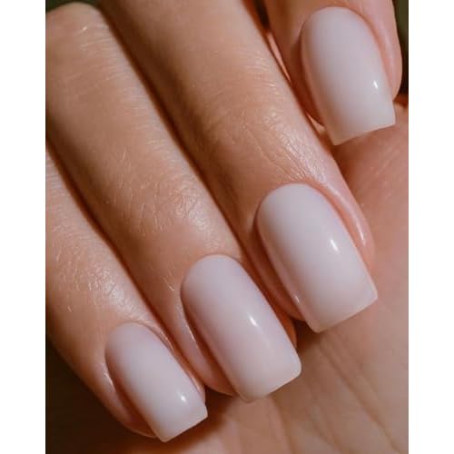 Vishine 48 PCS Gel Polish Set, 45 Jelly Nude Pink Gel Nail Polish Set All Season Neutral Sheer Milky White Gel Nail Polish Set with Gel Base and Matte Glossy Top Coat Manicure Salon at Home
