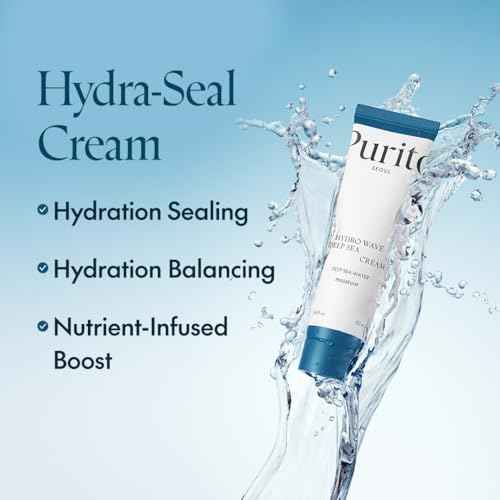 PURITO Deep Sea Cream, Hydration, Lightweight, for All Skin Types, Daily Face Moisturizer, Vegan & Cruelty-Free, Korean Skin Care, 50ml 1.69fl.oz
