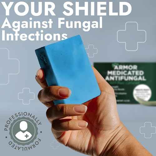 Antifungal Soap | Deep-Cleansing & Exfoliating Bar for Men & Women | Natural Ingredients with Tea Tree & Eucalyptus | Helps Soothe Jock Itch, Ringworm & Athlete¡¯s Foot Pumice Bar Soap