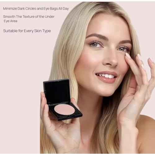 Luminance Under Eye Brightener Concealer, Under Eye Brightener, Conceal, Brightens, Tired Skin Correcting Brightener & Primer, Effectively Cover Dark Circles, Light to Medium Skin Tone -1PCS