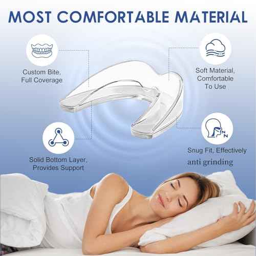 Anti Grinding Mouth Guard for Clenching Teeth at Night, Teeth Grinding Mouthguards for Sleeping, Mouth Guard for Grinding Teeth at Night, Night Guards for Teeth Grinding for Adults