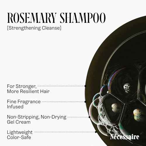 N?cessaire Rosemary Hair Duo - Shampoo and Conditioner Set for Women + Men. Rosemary Oil + Proteins For Stronger Hair. 500 ml / 16.9 fl oz