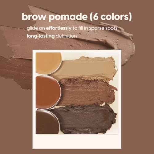 KARA BEAUTY Eyebrow Kit - Brow Makeup Kit with Powders, Pomades & Highlighters ? Blendable, Long-Wear Eyebrow Powder Set for Natural or Sculpted Brows - Perfect for Makeup Artist, Beginner-Friendly