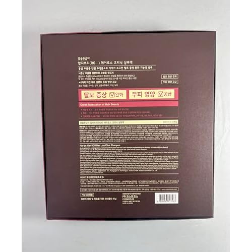 RGIII Hair Regeneration Clinic Shampoo with Purified Red Ginseng Saponin & 6 Naturally Derived Ingredients for Hair Loss/Regrowth/Strengthening/for both Men & Woman 3pc Set (17.58oz /ea x 3)