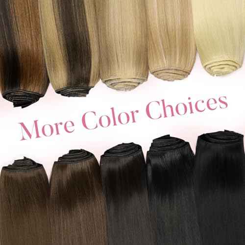 Clip in Synthetic Hair Extensions Black Long Straight 4PCS Thick Hairpiecesx Fiber Double Weft Natural Hair Extensions 22 Inch for Women