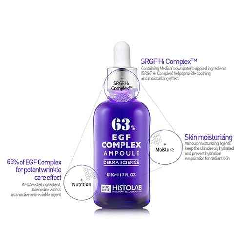 HISTOLAB EGF Complex Ampoule 63% Powerful Wrinkle Care Ampoule Youthful Looking Skin Made in Korea Korean Skin Care