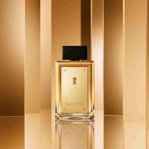 Banderas Perfumes - The Secret Absolu - Eau de Parfum for Men - Long Lasting - Intense, Masculine and Elegant Scent - Wood and Amber Notes - Ideal for Special Events - 3.4 Fl Oz