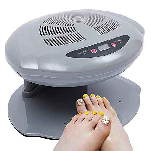 Professional Nail Dryer,400W Air Nail Fan Blower Dryer Machine with Auto Induction Warm & Cool Wind, Manicure Tool with Automatic Sensor,for Fingernail & Toenail Curing,Grey