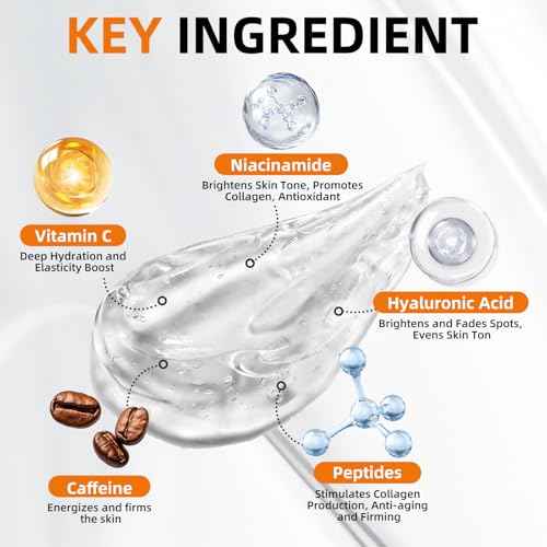Super 22% Vitamin C Retinol Serum for Face: Advance Anti-Aging & Brightening Formula with Hyaluronic Acid, Niacinamide, Collagen, Peptides - Hydrates, Smooths, Targets Age Spots, Wrinkles, 1.7 Fl Oz