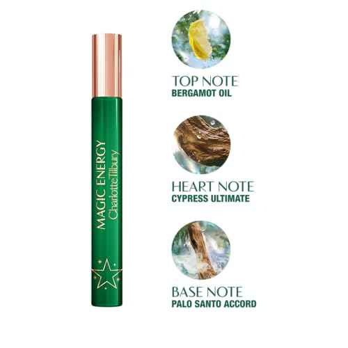 Charlotte Tilbury Magic Energy Eau De Parfum - Pheromone Enhancing Woody Perfume Enriched with Naturally-Derived Oil - Long-Lasting Scent with Notes of Bergamot, Cashmere Wood & Palo Santo