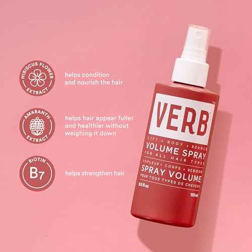 VERB Volume Spray 6.5 fl oz- Lightweight Volumizing Spray for Full-Bodied Lift-Vegan, No Parabens or Harmful Sulfates