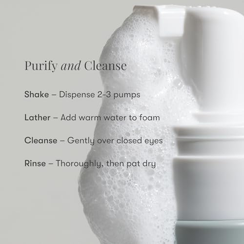 Daily Practice Dr. B Purifying Foam Cleanser - Gentle Eyelid Cleanser & Eyelash Wash for Sensitive & Dry Eyes, Blepharitis Treatment - Ophthalmologist-Created, Paraben/Phthalate/SLS-Free - 2.7 fl oz