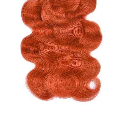 30 32 34 inch orange human hair ginger body wave bundles brazilian unprocessed virgin hair color #350 body wave bundles human hair