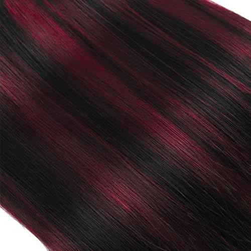 Hair 24 24 24 Inch Highlight Bundle P1B99J Straight Human Hair Bundles Fb99J Wine Red Bundles Two Tone Black And Burgundy Bundle 300G