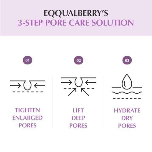 EQQUALBERRY Purple PDRN Pore Minimizing Serum ? Vegan Collagen & Peptides for Pore Refining & Skin Elasticity | Niacinamide & CICA Exosome for Calming | Korean Glass Skin, 1.01 FL OZ