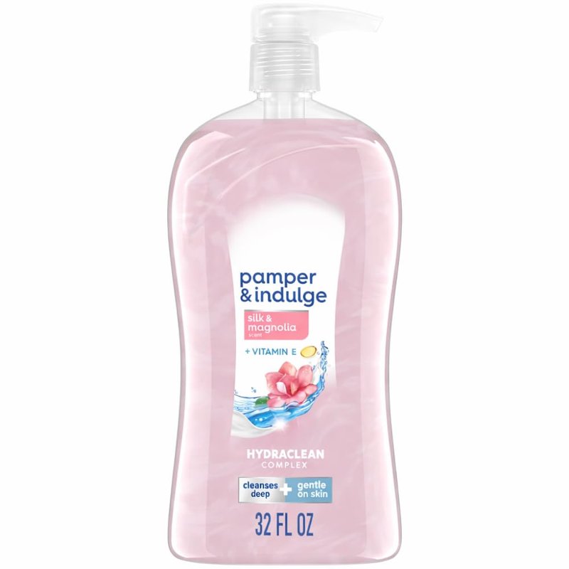 Silk & Magnolia Body Wash - Daily Refreshing Hydraclean Complex with Vitamin E | 32 Fl Oz