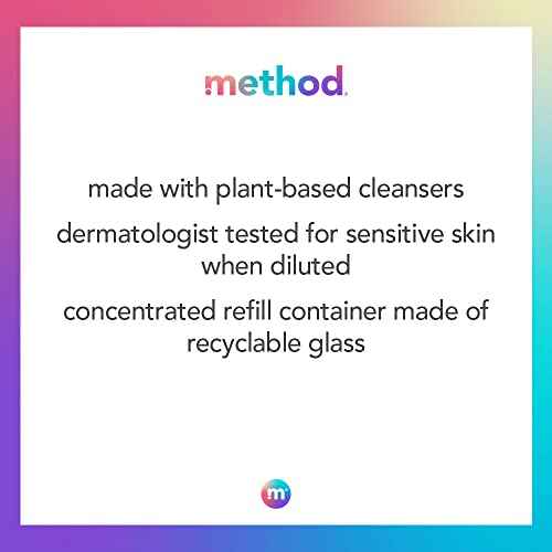 Method Foaming Hand Wash Concentrates Refills, Sea Minerals, 4 Recyclable 1 fl oz Refills