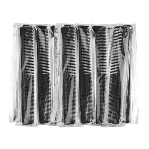 Disposable Combs in Bulk Individually Wrapped Widen and Fine Combs Straight Hair Combs for Women Men Long Handle Beauty Combs for Homeless, Hotel,Nursing Home (7in x 4in, Count, 100)