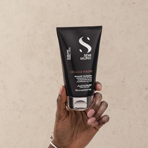 Alfaparf Milano Semi di Lino Cellula Madre Smooth Multiplier - Shiny Hair Gel Treatment for Daily Frizz Control - Use As a Smoothing Anti Frizz Gel for Hair Shine + Manageability (5.07 fl oz)