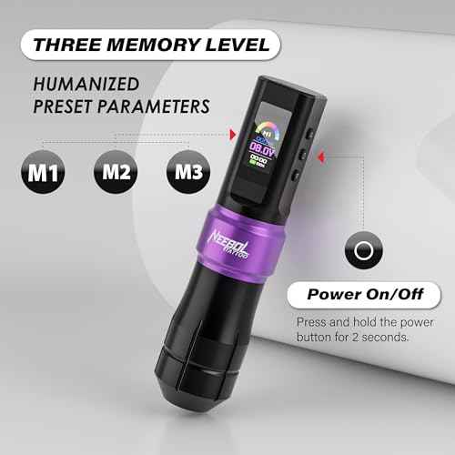 Neebol Wireless Tattoo Gun kit with Mode Memory, Cordless Rotary Tattoo Pen with 6h Battery Life, Easy Adiustment, Tattoo Supplies, Complete Tattoo Machine Kit Gift for Beginners and Professionals