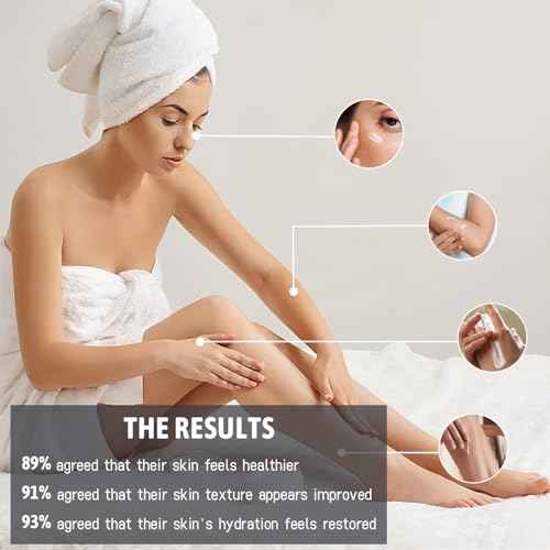 Retinol Body Lotion Fragrance-Free, Anti-Aging Firming Body Cream and Face Moisturizer with Niacinamide Hyaluronic Acid & Shea Butter, Helps Diminish the Look of Crepey Skin for Women & Men 8.45 oz