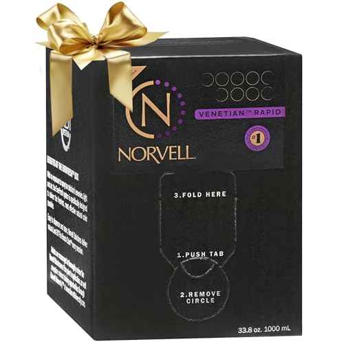Norvell Premium Rapid Spray Tan Solution Venetian One 1 Liter ? Professional Sunless Tanning Formula for Ultra Fast Natural Bronze Glow, Streak Free, Fast Drying, Long Lasting Color