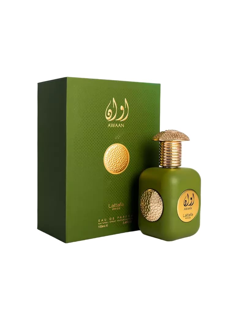 Lattafa Awaan Gold Eau De Parfum Spray - Unisex Fragrance, 3.4 Ounce | Luxurious Scent