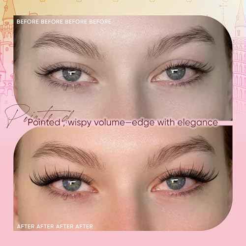 Lash Clusters Kit Cat Eye Cluster Eyelash Extensions Kit Wispy Fairy Lash Clusters Kit Natural Individual lashes Fox Eye DIY Lash Extensions with Lash Bond and Seal and Eyelash Tweezers by zenotti