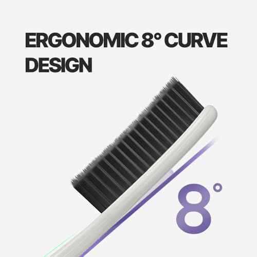 WANGTA Black ? Charcoal Extra Large Toothbrush ? 1.6 inch (4 cm) Wide Head | 4,000 Bristles for Firm Cleaning & Odor Suppression | Made in Korea Premium Oral Care (10 Pack)