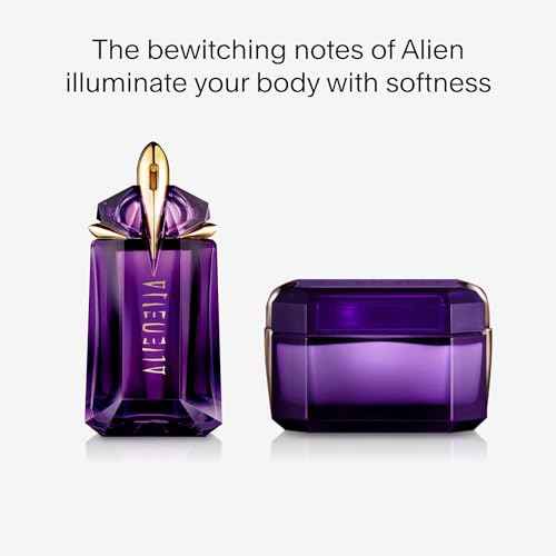 Mugler Alien Body Cream - Floral & Woody - Womens Scented Lotion - With Jasmine, Wood, and Amber - 6.7 Fl Oz