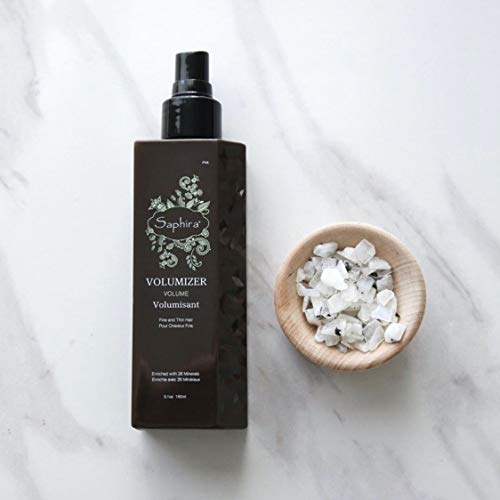 Saphira Volumizer Styling Spray for Fine and Thin Hair with 26 Healing Minerals, Sulfate-Free, Paraben-Free, Softens, and Volumizes Fine, Thin or Chemically Treated Hair