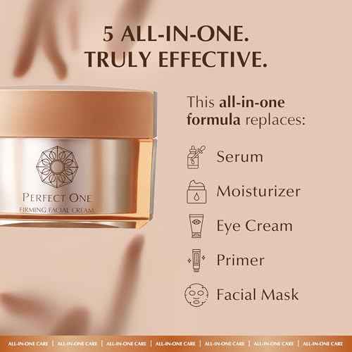 PERFECT ONE Firming Face Cream ? Anti-Aging Collagen Moisturizer with Hyaluronic Acid, Niacinamide, and Squalane for firmer, brighter hydrated skin ? All-in-One Skin Tightening Facial & Eye Cream, 50g