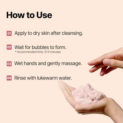 Peach PDRN Bubble Deep Cleanser with Succinic Acid, Facial Cleanser for Sensitive Skin, Korean Skincare (3.17 fl.oz.)