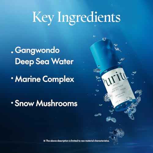 PURITO Deep Sea Serum | Deep Sea Water 66% + Marine Complex + Snow Mushirooms | Facial Serum | for Hydration, Skin Plumping | Lightweight & Non-Greasy Texture | Korean skincare, 60mL 2.02 fl.oz