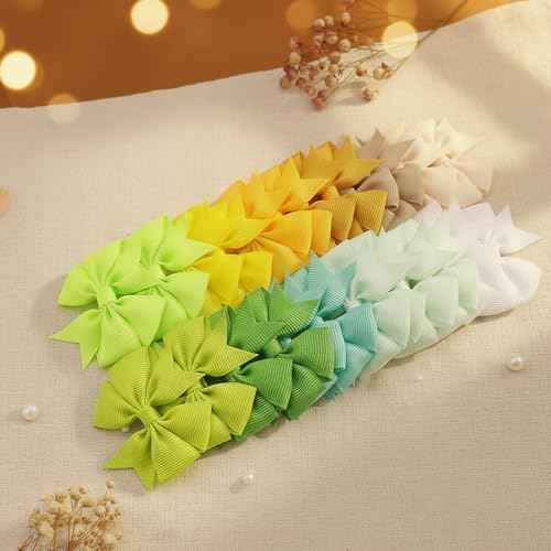 60Pcs Baby Hair Bows Clips: 2 inch Fully Lined Clips for Infant Toddler Girls (30 pairs)
