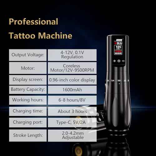 BIGWASP Z2 Wireless Rotary Tattoo Machine Pen, Adjustable Stroke, 1,600mAh Battery, Coreless Motor for Professional Artists - Green